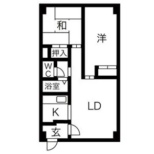 旭山パークハイツ【305号室】の間取り