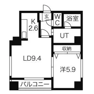 ラプラス裏参道【702号室】の間取り