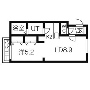T’S COURT 南10条【301号室】の間取り