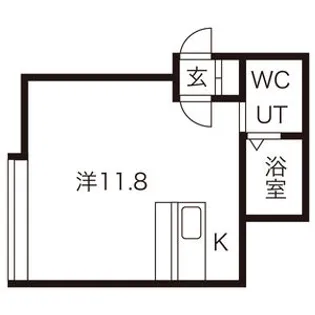 エスコートHSK【205号室】の間取り