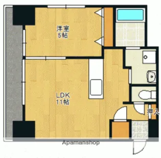 北海道札幌市中央区北二条東2丁目【マンション】の間取り