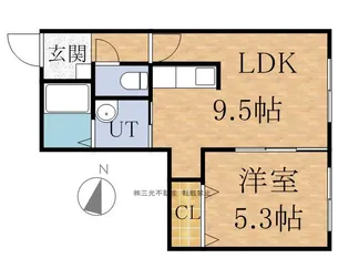 シティレジデンス南6条【2階】の間取り