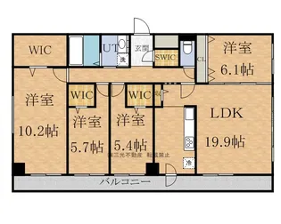 スペチアーレ伏見WEST【10階】の間取り