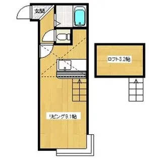 グランステージ南5条【107号室】の間取り
