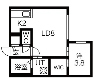 HILLS SAPPOROⅡ【4階】の間取り