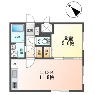FEELS 美園【401号室】の間取り