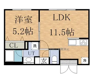 NCウイング円山【3階】の間取り