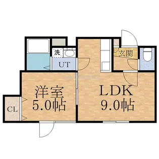 1LDKの間取り画像