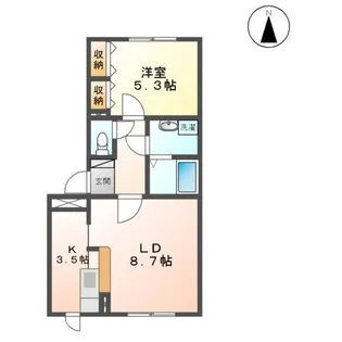 グラン・リヴィエール【401号室】の間取り