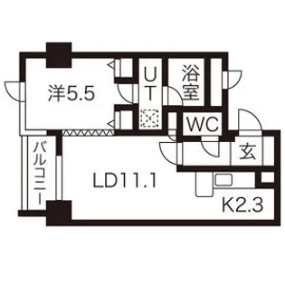 ダイアパレス北3条第2【307号室】の間取り