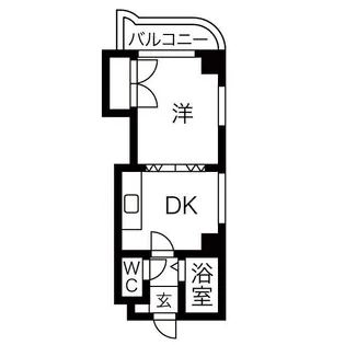 プレジール山鼻【610号室】の間取り