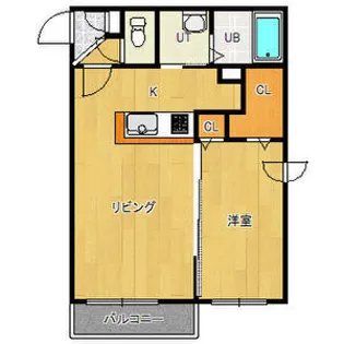 ヴィエルジュ発寒南【406号室】の間取り