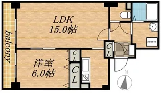 ティアラタワー中島倶楽部(Ⅰ−Ⅳ)【32階】の間取り