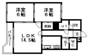 メゾンドブーケパーク【905号室】の間取り