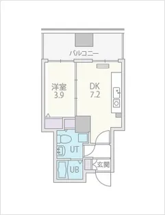 ビッグタワー大通公園【6階】の間取り