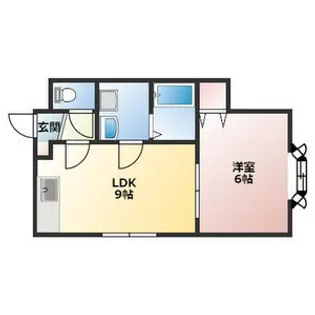 シングルコート山鼻【202号室】の間取り