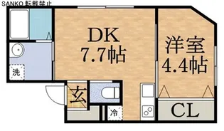 グランマーチ中島公園【503号室】の間取り