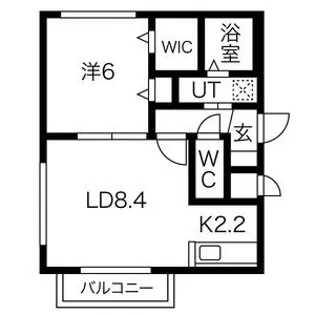 レジーナ南4条【3階】の間取り