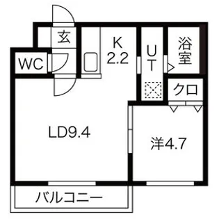 ミルスリール発寒【3階】の間取り