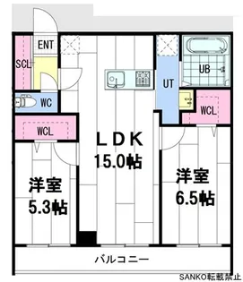 ピオネロ伏見【3階】の間取り