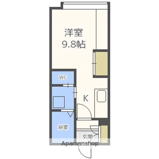 北海道札幌市白石区菊水五条1丁目【マンション】の間取り