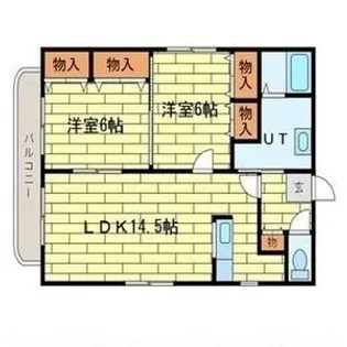ドミンゴ山鼻【4階】の間取り