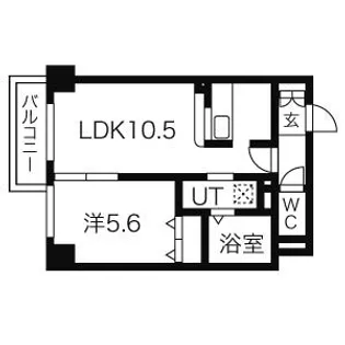 ゾネ医大キャンパス前【10階】の間取り