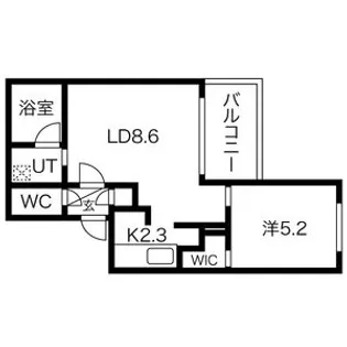 FINO中島公園II【3階】の間取り