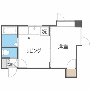 エミネンス北大西【203号室】の間取り