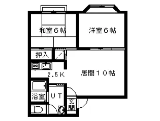 グレースハイツ【1階】の間取り