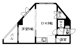 北海道札幌市中央区南五条西13丁目【マンション】の間取り