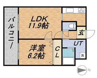 北海道札幌市中央区大通西17丁目【マンション】の間取り