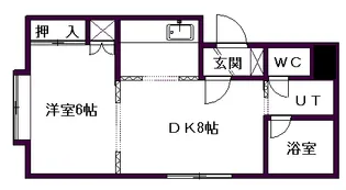 北海道札幌市中央区南六条西14丁目【マンション】の間取り