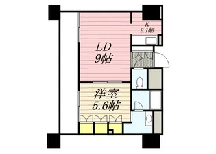ラフィネタワー札幌南3条【18階】の間取り