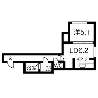 EーHORIZON美園Ⅱ【1階】の間取り