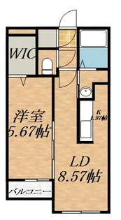 シャトーライフ近代美術館前1【2階】の間取り