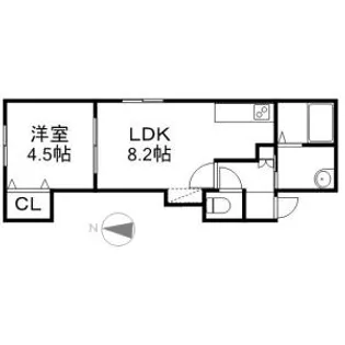 フラガリア【106号室】の間取り
