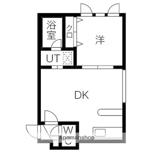 フォレスト南10条壱番館【102号室】の間取り