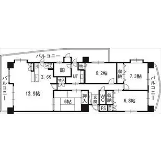 PRIME URBAN円山北四条【00301号室】の間取り