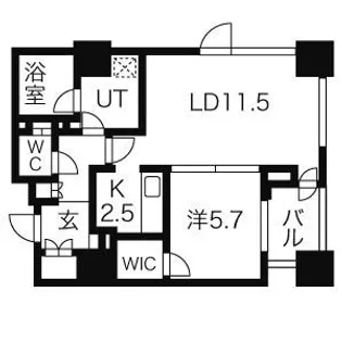 プライムメゾン南2条【402号室】の間取り