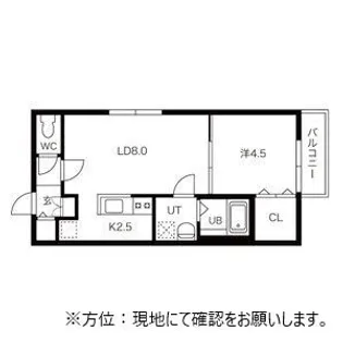 LAVIE発寒(ラヴィ発寒)【0402号室】の間取り