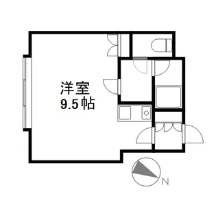 北海道札幌市中央区北四条西24丁目【アパート】の間取り
