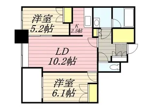 北海道札幌市中央区南三条東3丁目【マンション】の間取り