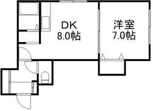 NビルⅡ【0302号室】の間取り