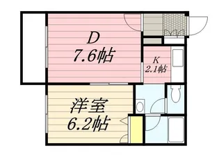 コンフォリア北三条【7階】の間取り