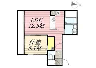 HGS SOUTH11【5階】の間取り