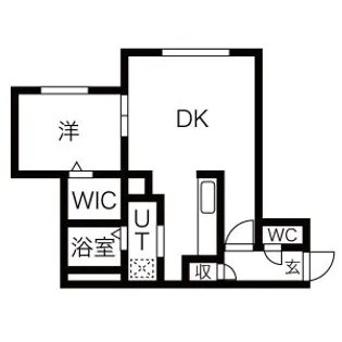 サンヴィレッジ琴似Ⅱ【4階】の間取り