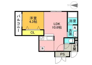 Leia札幌【4階】の間取り