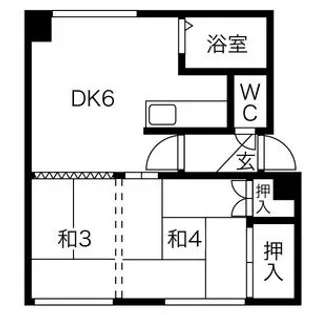 くぼたハイツ【6号室】の間取り