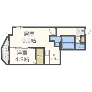 ビッグレジデンス旭ヶ丘【3階】の間取り